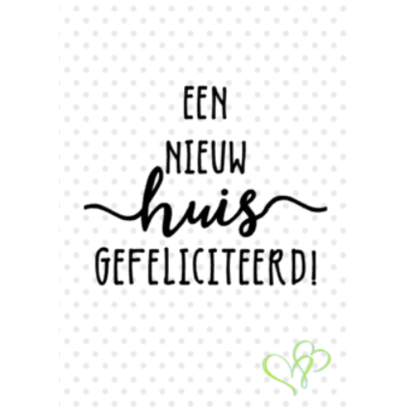 Een nieuw huis - kaart